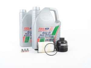 ES#2718955 - 003270ECS01A1KT - Oil Service Kit - With ECS Billet Oil Filter Housing Cap - Everything you need to perform an engine oil service - Assembled By ECS - Audi