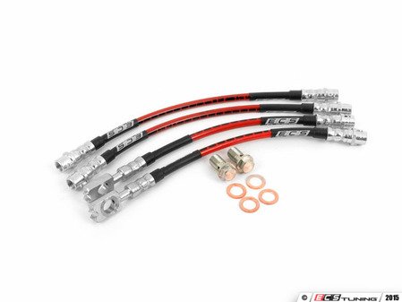 ES#2918375 - B5PAS4MBLKT - Exact-Fit Stainless Steel Brake Lines - Kit - DOT-compliant kit to improve pedal feel in your vehicle - ECS - Volkswagen