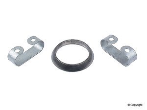 ES#3414 - 161298115 - Exhaust Manifold Donut Seal Ring Kit - For all single tube downpipes, comes with two clamps & fiber sealing ring - Febi - Volkswagen