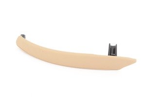 ES#98556 - 51416970167 - Beige Rear Door Pull Trim - Left - Replace your damaged or missing trim - Genuine BMW - BMW