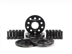 ES#2951801 - 010425ECS01KT1 - Wheel Spacer Flush Fit Kit - Black Bolts - Includes spacers & Black bolts to obtain a flush look on your OE 18" wheels - Assembled By ECS - Audi