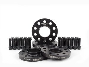 ES#2951811 - 011326ECS01KT1 - Audi B8 A4 Wheel Spacer Flush Fit Kit - Black Bolts - Includes spacers & Black bolts to obtain a flush look on your OE 18" wheels - ECS - Audi