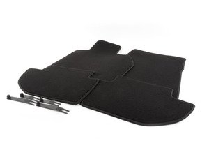 ES#3251877 - 000043153225FV - 944 / 968 Porsche Script Floor Mat Set - Black - New Replacement Genuine Porsche set of floor mats - Genuine Porsche - Porsche