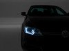 ES#3220801 - PR0JHVJ11-DRL-BK - OE Style Projector Headlight Set - Black - Features LED DRLs and dual-projectors in blacked-out housings - Spyder - Volkswagen