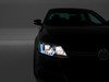 ES#3220801 - PR0JHVJ11-DRL-BK - OE Style Projector Headlight Set - Black - Features LED DRLs and dual-projectors in blacked-out housings - Spyder - Volkswagen