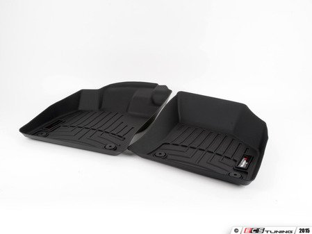 ES#2837704 - 444961 - Front FloorLiner - Black - Laser measured for perfect fitment and ultimate protection against moisture and debris - WeatherTech - Audi Volkswagen