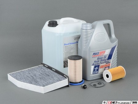ES#2748616 - SP3-5LKT1 - 20K Service Kit - with ECS magnetic drain plug - Includes 5 liters of oil, AdBlue exhaust fluid, oil filter, fuel filter, and cabin air filter - Assembled By ECS - Volkswagen