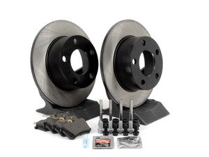 ES#1899342 - 8e0698020 - Rear Brake Service Kit - Includes OP Parts Rotors & Vaico pads - Assembled By ECS - Volkswagen