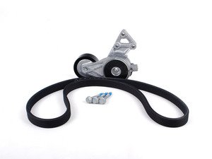 ES#2576304 - 06A260849CVWKT - Accessory Belt Kit - Keep your accessories running properly with a new tensioner and drive belt in this accessory drive belt service kit - Assembled By ECS - Audi Volkswagen