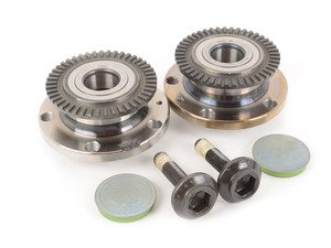 ES#2762415 - 8E0598611Ckt - Rear Wheel Bearing/Hub Assembly Kit - Includes both rear wheel bearings and installation hardware - Genuine Volkswagen Audi - Audi