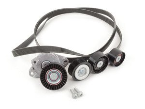 ES#2792694 - 0019938396KT3 - Accessory Belt Kit - Level 2 - Includes accessory belt, belt tensioner assembly and idler pulleys - Genuine Mercedes Benz - Mercedes Benz