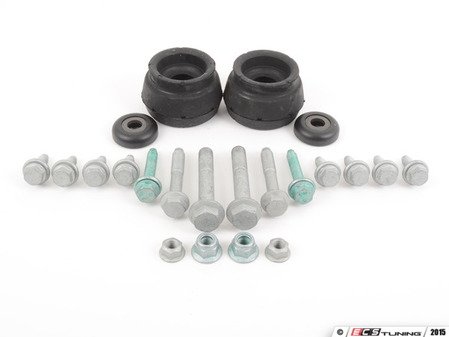 ES#2588590 - 1J0412249KT1 - Cup Kit/Coilover Installation Kit - Stage 1 - Make coilover or cup kit installation a breeze with our convenient installation kit, includes strut bearings, mounts and required hardware - Assembled By ECS - 