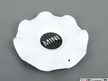 ES#2136477 - 36109804381 - Hub Cap With MINI Logo White For R126 Wheel - Priced Each - Needed with new wheels or for lost caps - Genuine MINI - MINI