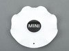 ES#2136477 - 36109804381 - Hub Cap With MINI Logo White For R126 Wheel - Priced Each - Needed with new wheels or for lost caps - Genuine MINI - MINI
