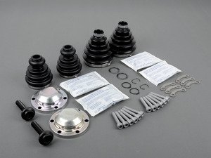 ES#2581302 - MKIVGLIAXLEKT1 - front inner & outer CV Joint Refresh Kit - Stage 2 - Why risk tearing the same axle out twice? This kit includes front inner and outer CV Joint Boots. - Assembled By ECS - Volkswagen