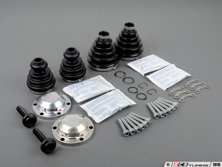 ES#2581302 - MKIVGLIAXLEKT1 - front inner & outer CV Joint Refresh Kit - Stage 2 - Why risk tearing the same axle out twice? This kit includes front inner and outer CV Joint Boots. - Assembled By ECS - Volkswagen