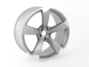 ES#2589868 - 8T0601025CT - 20" Twisted 5-Spoke Wheel - Priced Each  - 20"x9" ET26 5x112 Titanium/Aluminum face - Genuine Volkswagen Audi - Audi