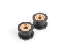 ES#2952235 - 003929ecs04KT - Solid Shifter Cable Bushing Upgrade Kit - Round 8.0mm (F2B) - Round 8.0mm (S2S) - Tighten your shifter and stop missing shifts with ECS Billet and Bronze shifter bushings! - ECS - Audi
