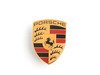 ES#2804404 - 95555960002 - Porsche Hood Crest  - Hood Emblem with Mounting Base Plate - Genuine Porsche - Porsche