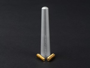 ES#2739460 - 001757ECS02B-02 - 76mm Billet Aluminum Antenna - Silver --- NO LONGER AVAILABLE  - Increase your visual appeal by decreasing your antenna length - ECS - Audi Volkswagen MINI