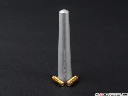 ES#2739460 - 001757ECS02B-02 - 76mm Billet Aluminum Antenna - Silver --- NO LONGER AVAILABLE  - Increase your visual appeal by decreasing your antenna length - ECS - Audi Volkswagen MINI