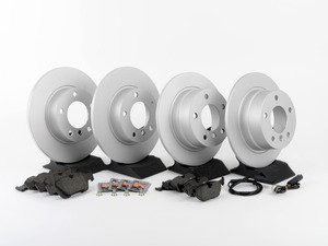ES#2837277 - 34116757751KT6 - Front & Rear Brake Service Kit - Featuring Meyle Platinum rotors and ECS DD23 ceramic brake pads. - Assembled By ECS - BMW