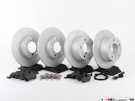 ES#2837277 - 34116757751KT6 - Front & Rear Brake Service Kit - Featuring Meyle Platinum rotors and ECS DD23 ceramic brake pads. - Assembled By ECS - BMW