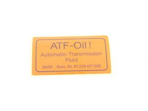 ES#42248 - 23111228008 - LABEL - (NO LONGER AVAILABLE) - Genuine BMW - 