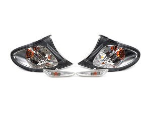 ES#173333 - 63130141567 -  White Turn Signal & Marker Light Kit - (NO LONGER AVAILABLE) - Keep the blacked out look of your headlight, while removing the amber from the indicator lamps - Genuine European BMW - 
