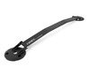 ES#2917683 - 004495ECS03A - E36 Wrinkle Black Aluminum Strut Bar Kit - Reduces chassis flex and protects strut towers from deformation. Featuring silver ECS Tuning logo. - ECS - BMW