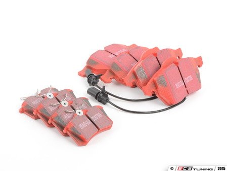ES#2918514 - DP31114CKT1 - Front & Rear RedStuff Brake Pad Kit - High performance street pad featuring Kevlar technology, includes front and rear pads - EBC - Audi Volkswagen