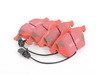 ES#2918514 - DP31114CKT1 - Front & Rear RedStuff Brake Pad Kit - High performance street pad featuring Kevlar technology, includes front and rear pads - EBC - Audi Volkswagen