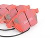 ES#2918514 - DP31114CKT1 - Front & Rear RedStuff Brake Pad Kit - High performance street pad featuring Kevlar technology, includes front and rear pads - EBC - Audi Volkswagen