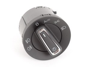 ES#2855239 - 5GM941431B - Automatic European Headlight Switch - Chrome Trim - Adds parking lights with front fogs as well as rear fog options - Bremmen Parts - Volkswagen