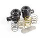 ES#618 - APRBP007P-B - Bi-Pipe Kit - With Forge 007 Diverter Valves (Black) - (NO LONGER AVAILABLE) - Bolt in replacement for troublesome throttle body boot - Assembled By ECS - 