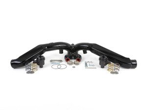 ES#618 - APRBP007P-B - Bi-Pipe Kit - With Forge 007 Diverter Valves (Black) - (NO LONGER AVAILABLE) - Bolt in replacement for troublesome throttle body boot - Assembled By ECS - 