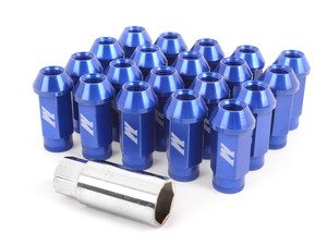 ES#2951678 - MMLG15LOCKBL - Mishimoto Aluminum Locking Lug Nuts - Blue - (NO LONGER AVAILABLE) - M12x1.5, for ideal fit, and a great look - Mishimoto - 