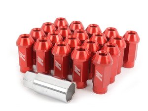 ES#2951680 - MMLG15LOCKRD - Mishimoto Aluminum Locking Lug Nuts - M12x1.5 - Red - M12x1.5, for ideal fit, and a great look - Mishimoto - BMW MINI