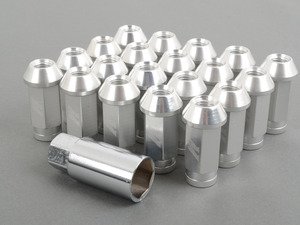 ES#2951681 - MMLG15LOCKSL - Mishimoto Aluminum Locking Lug Nuts - Silver - (NO LONGER AVAILABLE) - M12x1.5, for ideal fit, and a great look - Mishimoto - 