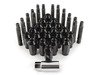 ES#2959743 - 001467ecsk3KT - Wheel Stud Conversion Kit - full set - (NO LONGER AVAILABLE) - ECS wheel studs with black Mishimoto Aluminum lug nuts! - Assembled By ECS - 