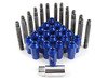 ES#2959733 - 001467ecsb2KT - Wheel Stud Conversion Kit - full Set - ECS wheel studs with blue Mishimoto Aluminum lug nuts! - Assembled By ECS - BMW