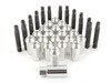 ES#2959737 - 001467ecss3KT - Wheel Stud Conversion Kit - full set - ECS wheel studs with silver Mishimoto Aluminum lug nuts! - Assembled By ECS - BMW