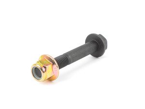 ES#2952367 - N10207803KT1 - Strut To Knuckle Hardware Kit - Priced Each (One Side) - Yellow zinc chromate plated nut with black phosphate bolt to secure the front strut to the knuckle. Kit services one side. - Assembled By ECS - Audi Volkswagen