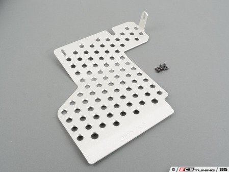 ES#2840017 - F15PSILVER - Perforated Aluminum Floor Board - Silver - Left side fitment - Rennline - Porsche
