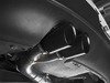 ES#2986535 - 006555ecs04a02KT - ECS UNIVERSAL Swivel Exhaust Tips - 3.5" Black Chrome - Pair - Stainless Steel exhaust tips featuring swivel attachments for maximum adjustability. 2.5" Swivel Inlet / 3.5" Double Wall, Slant Cut Outlet - ECS - Audi BMW Volkswagen Mercedes Benz MINI Porsche