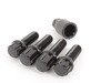 ES#2952351 - 003901ECS3538BB - Ball Seat Locking Wheel Bolt Kit - (NO LONGER AVAILABLE) - Black zinc coated wheel lock bolts made specifically for ECS Flush kits. M14x1.5x35mm/M14x1.5x38mm - ECS - 