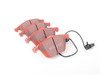 ES#2587670 - DP31495CKT - Front & Rear RedStuff Performance Brake Pad Kit - Includes front & rear pads, anti-rattle springs, and brake compound - EBC - Audi