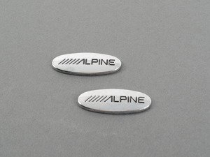 ES#2674464 - 65132292150 - Alpine Emblem - Pair - (NO LONGER AVAILABLE) - From the MINI Alpine HiFi kit - Genuine MINI - 