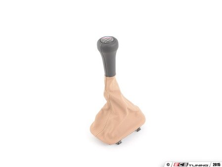ES#46959 - 25112230215 - M shift knob with boot  - (NO LONGER AVAILABLE) - 5 Speed shift with natural leather boot - Genuine BMW - 