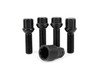 ES#2952352 - 003901ECS3845BB - Ball Seat Locking Wheel Bolt Kit - (NO LONGER AVAILABLE) - Black zinc coated wheel lock bolts made specifically for ECS Flush kits. M14x1.5x38mm/M14x1.5x45mm - ECS - 
